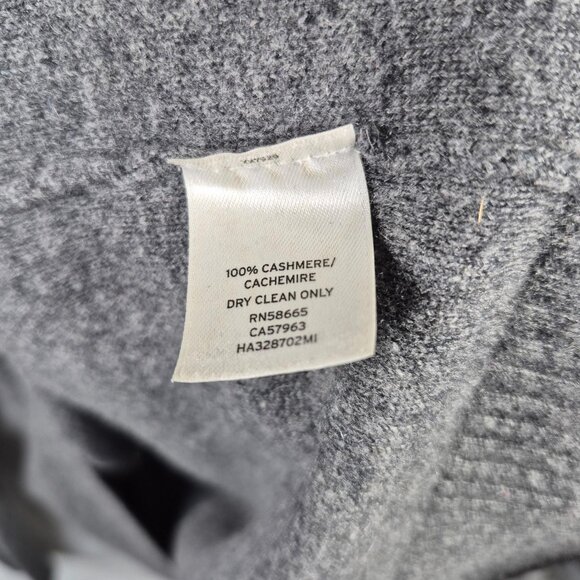 Halogen Sweater Womens S Gray 100% Cashmere Knit Pullover Long Sleeve Top - Picture 5 of 6
